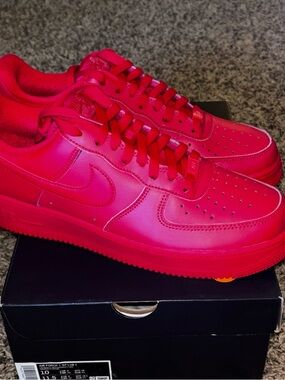 Nike Air Force 1 Low '07 LV8 1 'Triple Red' Men's CW6999-600 Men’s 10 New
